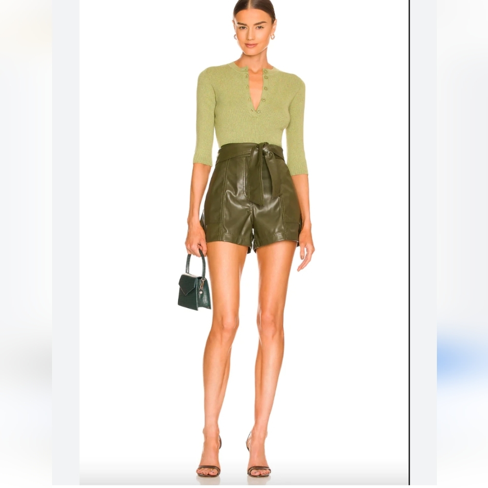 The SANG leather Skirt NWT